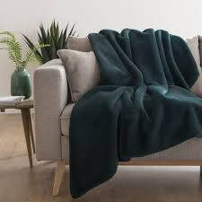 Plaid Vert Emeraude 150x180 Cortina Maisons Du Monde