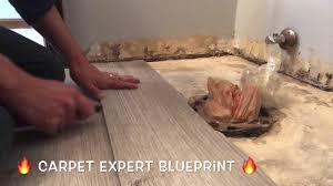100% waterproof which is ideal for a bathroom where there's bound to be water spillage. Install Vinyl Plank Floor Around Toilet Youtube