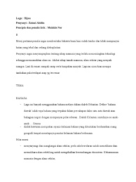 Bumi yang tiada rimba / seumpama hamba / dia dicemar manusia / yang jahil ketawa / bumi yang tiada udara / bagai tiada nyawa / pasti hilang suatu hari / tanpa disedari / bumi tanpa Lagu