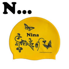Names that start with c. Silicone Swimming Cap With Female First Names