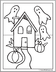 72 Halloween Printable Coloring Pages Jack O Lanterns Spiders Bats