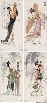 The Four Beauties Or Four Great Beauties Are Four Ancient Chinese Women Renowned For Their Beauty The Scarcity Of H Ancient Chinese Art Chinese Art China Art