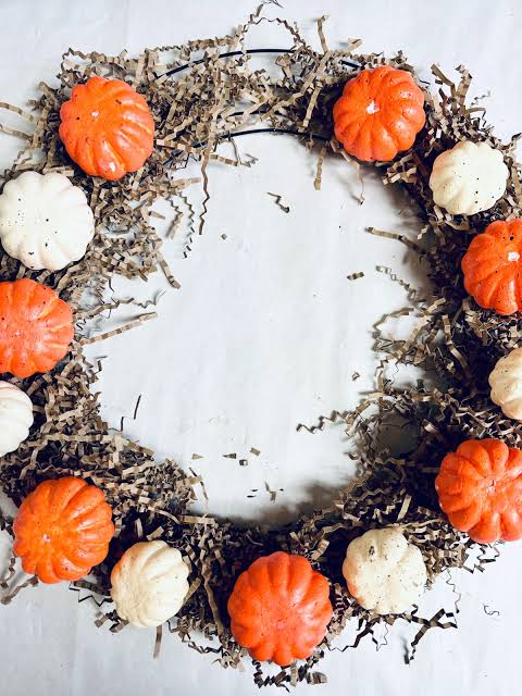 Creating a Festive Dollar Tree Pumpkin Patch Wreath: DIY Fall Craft | Remodelaholic