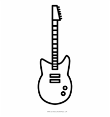 Download and print these electric guitar coloring pages for free. Electric Guitar Coloring Page Una Guitarra Facil De Dibujar Transparent Png Download 1751751 Vippng