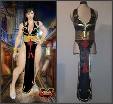 Chunli Black Dress Cosplay Costume Chun Li Cosplay Inspired Etsy Cosplay Costumes Chun Li Cosplay Cosplay