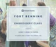 Embroidery Class @ Fort Benning