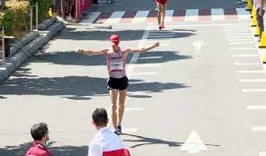 Olympic race walker going for gold in tokyo 2021ish. G2ww7700y496om