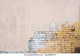 Find images of old plaster. Old Brick Wall Half Weathered Half Covered With Plaster Obsolete Background Dirty Wallpaper Canstock