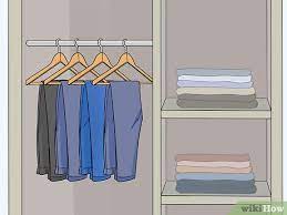 It's amazing how much dust. 3 Ways To Organize Pants In Your Closet Wikihow