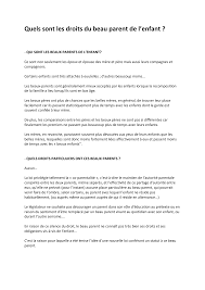 Les droits des grands parents (ou des tiers) de voir leurs petits enfants. Https Pdf4pro Com File C7619 Pdf 06 Infos Pratiques Les Droits Du Beau Parent Pdf Pdf
