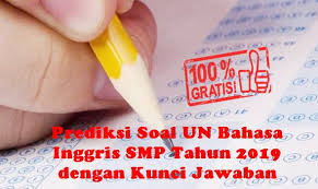 Prediksi Soal Un Bahasa Inggris Smp Tahun 2020 Dengan Kunci Jawaban Sch Paperplane