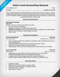 When you're applying for roles as a senior accountant it's important that you demonstrate to the hiring manager you've taken on an. Entry Level Accounting Resume Example Accountant Resume Resume Objective Resume Examples