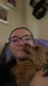 Agressive kisses💋 I love my Emmy girl🫶🏼 #dog #yorkie #foryou #kisses  #babygirl #puppy #emmyyy