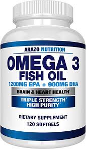 They promote brain health, and decrease the level of inflammation in your body.fish oil is the most widely used. Amazon Com Omega 3 Fish Oil 4 080mg High Epa 1200mg Dha 900mg Triple Strength Burpless Softgels Arazo Nutrition 120 Soft Gels Health Personal Care