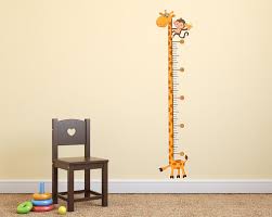 Giraffe Growth Chart Wall Decal Baby Nursery Wall Decals