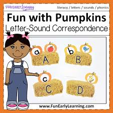 Learning the alphabet is the first step in a child's mastery of the english language. Fun With Pumpkins Phonics Activity For Letter Sound Correspondence