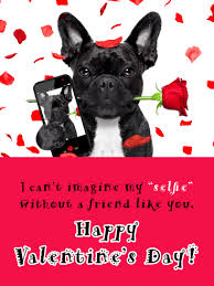 Valentine's day is quickly approaching, and while you may be more worried about getting the perfect gift for your partner, be sure not to forget the card. Selfie Time Happy Valentine S Day Card For Friends Birthday Greeting Cards By Davia