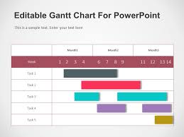 Editable Gantt Chart For Powerpoint Gantt Chart Powerpoint