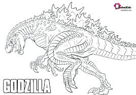 Godzilla King Of Monsters Free Printable Coloring Page Bubakids Com Godzilla Bubakidscom Godzil Cartoon Coloring Pages Coloring Pages Coloring Book Pages