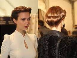 Easy Tips To Getting This Hot 40s Inspired Hairdo From The Carolina Herrera Fashion Show Vintage Hairstyles 40s Hairstyles Hair Styles
