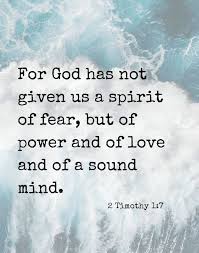 Spirit of power love and sound mind. Bible Verse Of A Sound Mind Promotions