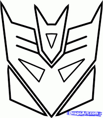 How To Draw Decepticons Step By Step Robots Sci Fi Free Online Drawing Tutorial Added By Dawn June 7 2013 Decepticon Logo Coloring Pages Guided Drawing