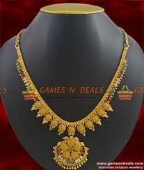 Check spelling or type a new query. Nckn336 Gold Plated Ruby Stone Big Dollar Necklace Net Design Jewellery