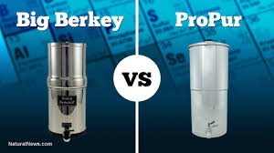 Big Berkey Beats Propur Gravity Water Filter For Removal Of