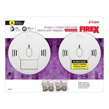 Nest app runs on ios and android devices. Kidde Firex Hardwired Combination Smoke And Carbon Monoxide Detector With Adapters And Voice Alarm 2 Pack 21029889 The Home Depot