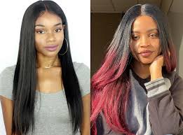 Side view of cute layered long hairstyle for women. 12 Head Turning Straight Hairstyles For Black Women
