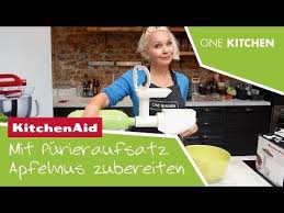 Kitchenaid Purieraufsatz Teil 2 Zubereitung Apfelmus By One Kitchen Youtube Apfelmus Zubereitung Purieren