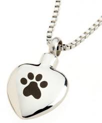 We also offer cremation jewelry made by glass artists that fuse ashes in glass to create a one of a kind, stunning. Pet Ashes Necklace Chelsea 18 Paw Print Design D For Dog
