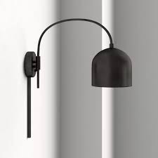 5% coupon applied at checkout save 5% with coupon. Swing Arm Wall Sconce Plug In Black Wall Lamp Flexible Ultra Thin Rotatable Black Plating Plug In Or Hardwire Industrial Retro Rustic Antique Wall Lamp For Living Room Bedroom Wall Lights Wall