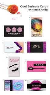 Modern make up business card. Cool Business Cards For Makeup Artists Badass Creatives