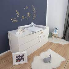 Gourgeous ikea nyvoll double / full bed and malm nightstand / bedside table in medium brown. White Lacquered Changing Top For Ikea Malm Puckdaddy