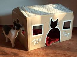 How To Make Amazing Kitten Cat Pet House From Cardboard 10 Homemade Cat Beds Too Cute To Resist Homemade Cat Beds Cardboard Cat House Diy Cat Tent