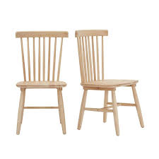 Stylewell Stylewell Unfinished Wood Windsor Dining Chair Set Of 2 19 50 In W X 35 In H C 08 The Home Depot In 2020 Windsor Dining Chairs Dining Chairs Chair