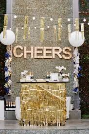 Cheers New Year S Eve Bar Gold Glitter Party Glitter Party Gold Party