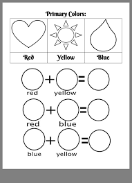 Pin By Celeste Duerto On K 1 Color Worksheets Kindergarten Colors Primary And Secondary Colors