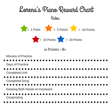 motivate your child to practice with a reward system