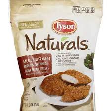 That patty is then fully breaded, cooked, then frozen, and sold in stores. Tyson Naturals Chicken Breast Strips Breaded Portioned Multigrain Chicken Nuggets Wings Fairplay Foods