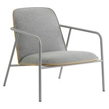 The hyg lounge chair by normann copenhagen was designed by simon legald and is named hygge after the danish way of life. Normann Copenhagen Pad Lounge Chair Low Grey Steel Oak Synergy Lds 16 Finnish Design Shop