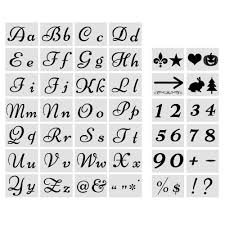 Download 4,987 fancy calligraphy stock illustrations, vectors & clipart for free or amazingly low rates! New Letter Stencils For Painting On Wood Large Alphabet Numbers Signs Calligraphy Font Upper And Lowercase Letters Stencils Reusable Holiday Plastic Fancy Art Craft Stencils 80 Designs 40 Pcs Buy