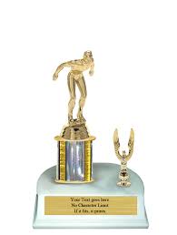 1 Column Swimming Trophies With Trim