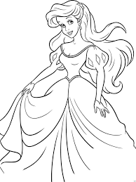 All cartoon, manga and anime characters featured on supercoloring.com are the property of their respective owners. Ariel The Little Mermaid Coloring Page Free Printable Coloring Page