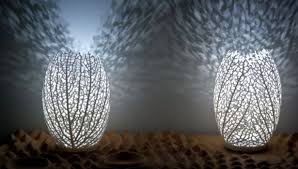 Hyphae Lamp Leaf Like Led Lamp Informed By Biomimetics 600 00 Contemporary Lighting Design Design Milk Lamp Design