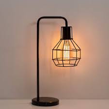 Haitral Vintage Table Lamp Nightstand Lamp Bedside Desk Lamp For Bedroom Office College Dorm With In 2020 Industrial Table Lamp Vintage Table Lamp Nightstand Lamp