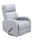 Charleston Fabric Swivel Glider Recliner Concord Baby