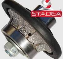 Diamond Profile Wheel M14 Arbor Demi Half Bullnose B10 Router Bit For  Marble Stone Granite Edges By STADEA