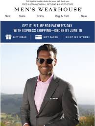 You can order the classic gift card or the egift card in a design of your choice from the ones available, and assign. Men S Wearhouse Father S Day Sale Get Fresh Threads For Dad Milled